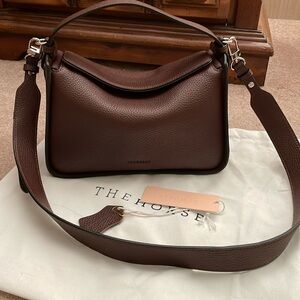 The Horse clementine bag in coffee pebbled leather.